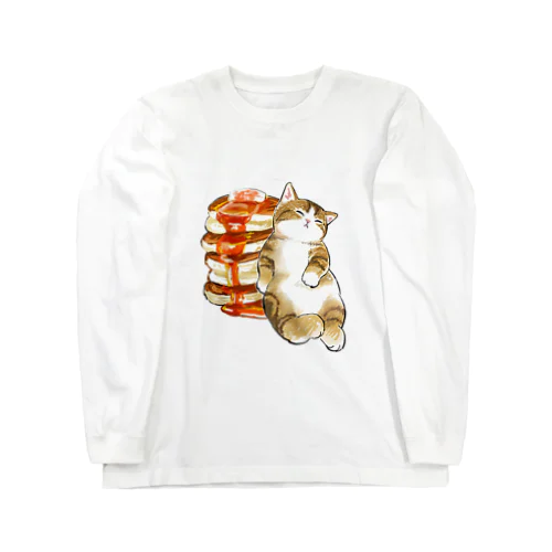 パンケーキにゃん　４段重ね Long Sleeve T-Shirt