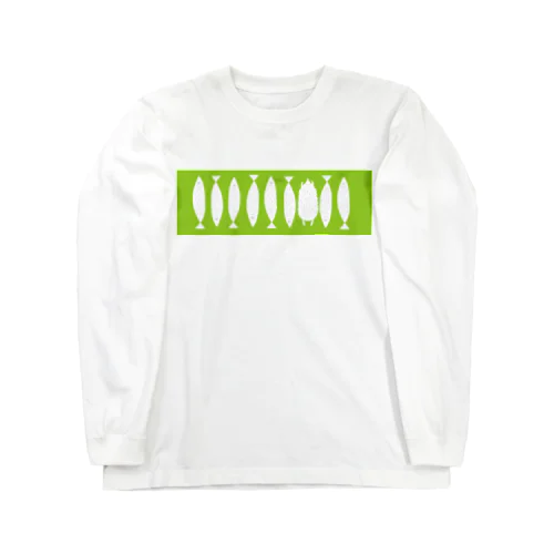 こっそりハリネズミ"Pota in the Fish Forrest" Long Sleeve T-Shirt