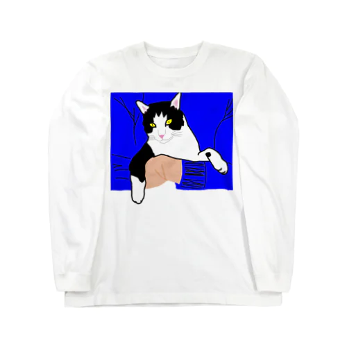 腕に抱かれる猫 2 ロングスリーブTシャツ