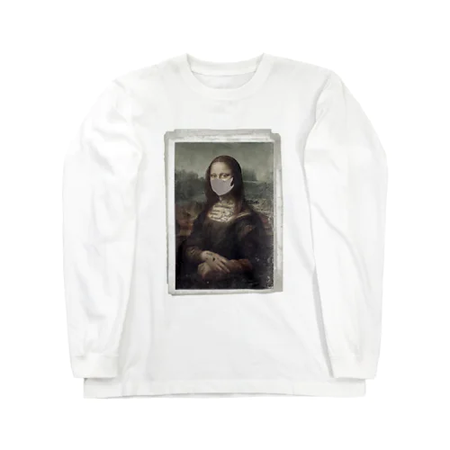 mona lisa（額縁あり） ロングスリーブTシャツ