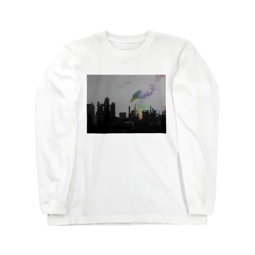 colorful town-factory- ロングスリーブTシャツ