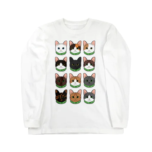 日本の猫たち Long Sleeve T-Shirt