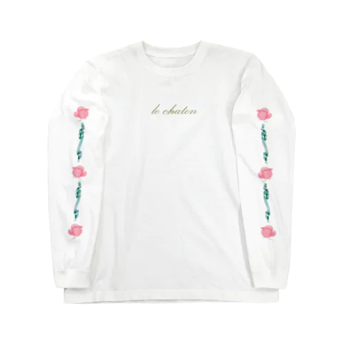 乙女の薔薇リボンTシャツ ロングスリーブTシャツ