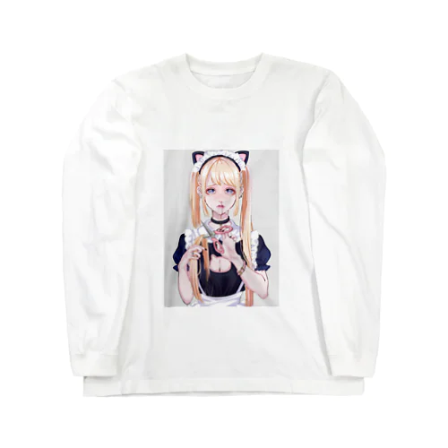 断髪にゃん Long Sleeve T-Shirt