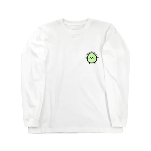 なんとなくその辺にいそうな微生物(緑の子)ワンポイント Long Sleeve T-Shirt