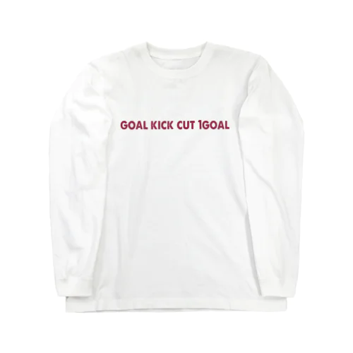 goal kick cut 1goal【ゴールキックカット1点】 ロングスリーブTシャツ