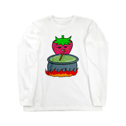 いちごのチーゴくん　鍋でグツグツ Long Sleeve T-Shirt