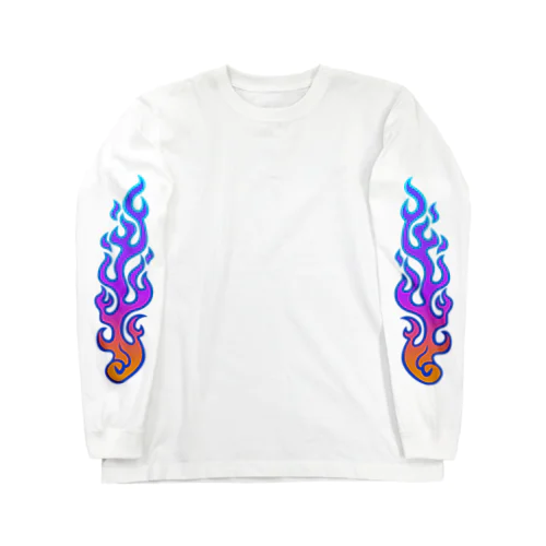 火あぶりおばけ(青) Long Sleeve T-Shirt