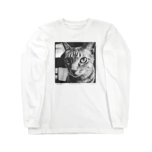 monochromatic cat Long Sleeve T-Shirt