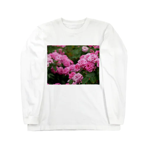 薔薇 ロングスリーブTシャツ