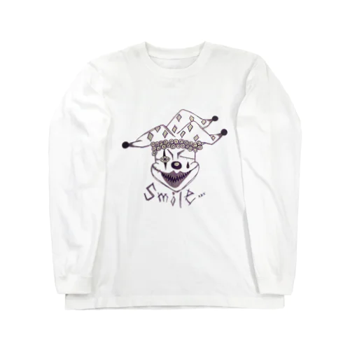 ピエロ Smile プリント ロンT Long Sleeve T-Shirt