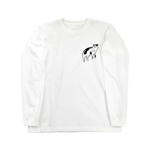 ヅラネコ(透過) Long Sleeve T-Shirt