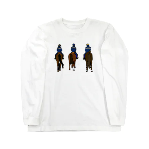 フランス・パリの騎馬隊 ロングスリーブTシャツ