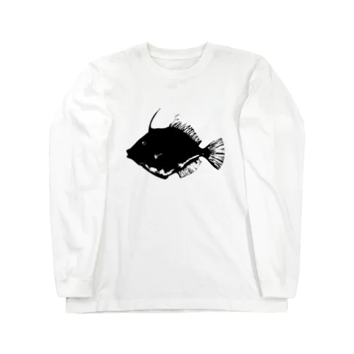 カワハギの魚拓 Long Sleeve T-Shirt