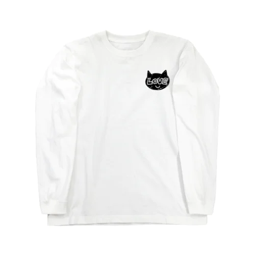 ねこラブ(黒猫) ロングスリーブTシャツ