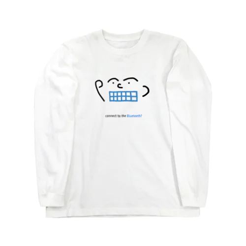 Bluetoothに接続しますか？あっ、Blueteethでした^ ^ ロングスリーブTシャツ