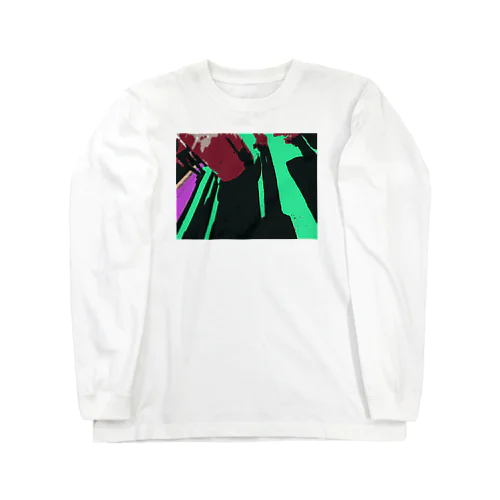 ３番線ホームの影 Long Sleeve T-Shirt