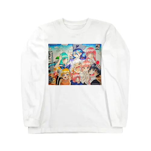 魂月ファミリー&つーちゃん Tシャツ Long Sleeve T-Shirt