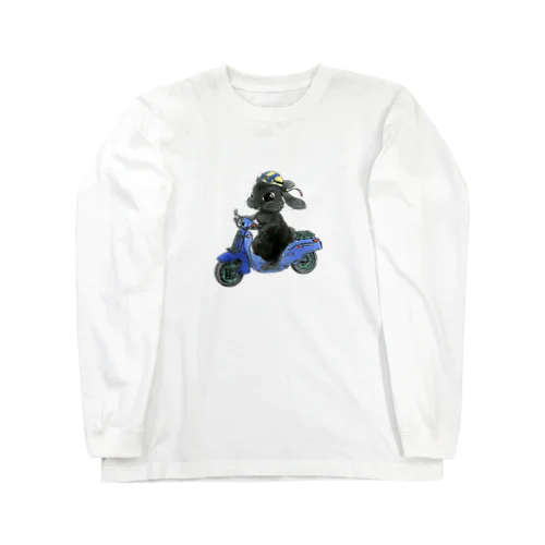 ラビットスクーター背景なし Long Sleeve T-Shirt