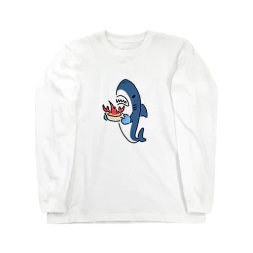 エビグラタンをこしらえたサメ Long Sleeve T-Shirt