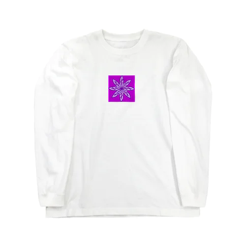 Purple Leaves Long Sleeve T-Shirt