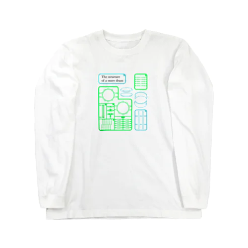 プラモ風スネアドラム Long Sleeve T-Shirt