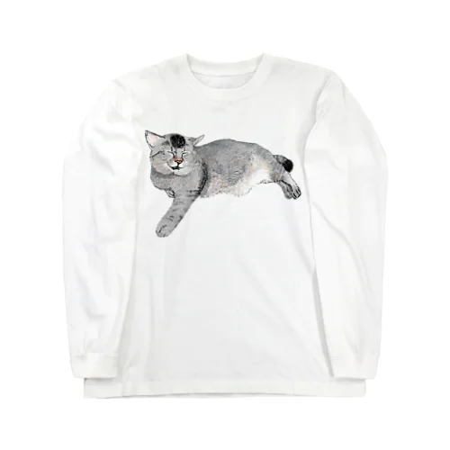猫ののら2 ロングスリーブTシャツ
