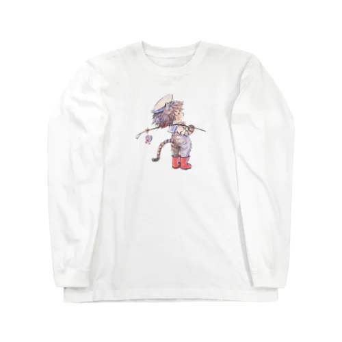 旅に出るねこ Long Sleeve T-Shirt