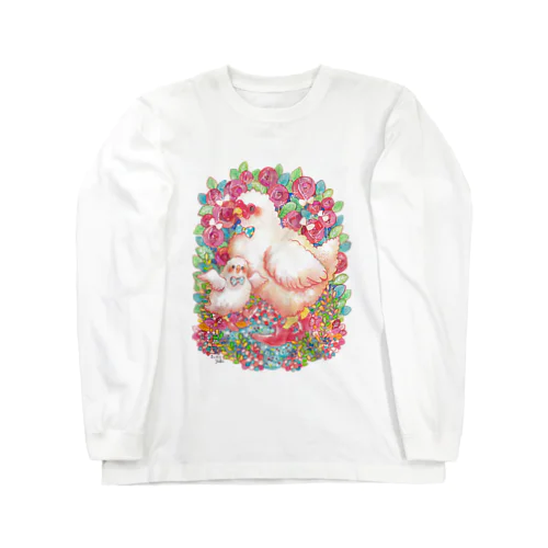 ニワトリの親子 Long Sleeve T-Shirt