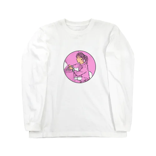 ピーチポニーテールちゃん。 Long Sleeve T-Shirt