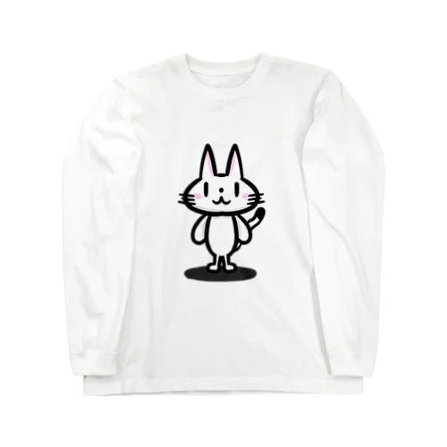 ゆるねこシンプル ロングスリーブTシャツ