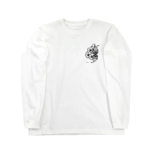 メヘンディ ピーコック Long Sleeve T-Shirt