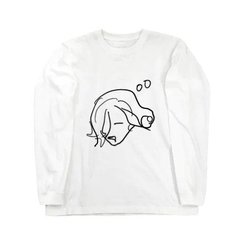 「今ちょっと眠い！」 Long Sleeve T-Shirt