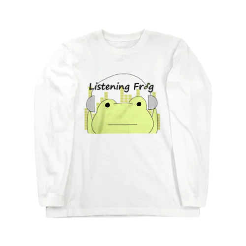 Listening Frog ロングスリーブTシャツ