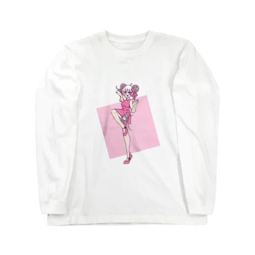 ケイトベアの桜チャイナ ロングスリーブTシャツ