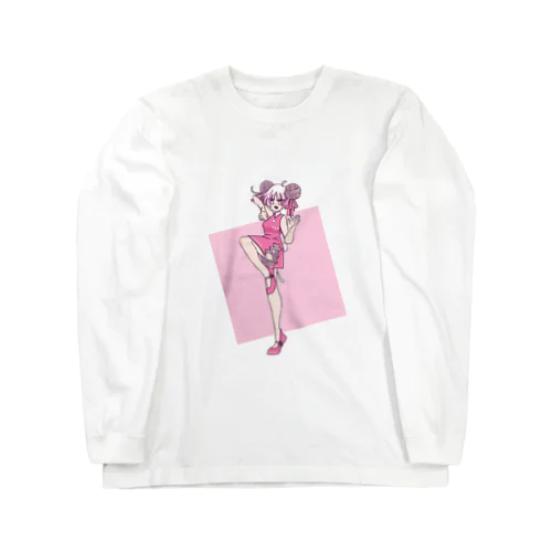 ケイトベアの桜チャイナ Long Sleeve T-Shirt