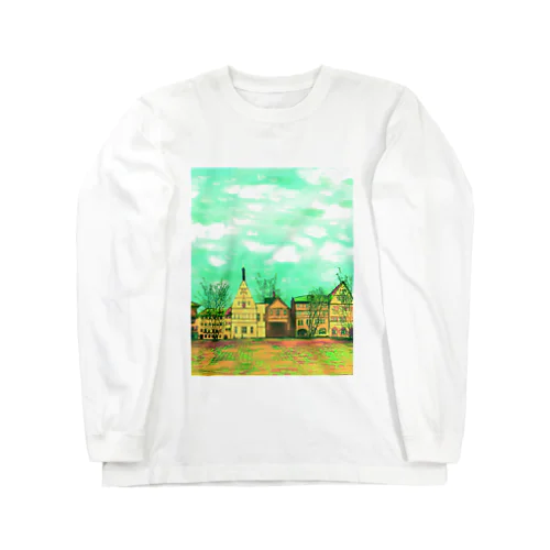 絵画のような街（元気色） Long Sleeve T-Shirt