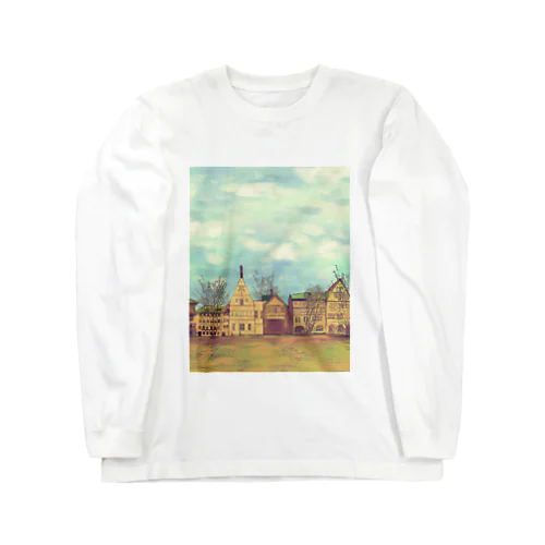 絵画のような街（冬色） Long Sleeve T-Shirt