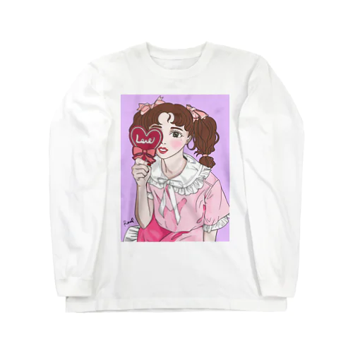 ピンクだらけの女の子 Long Sleeve T-Shirt