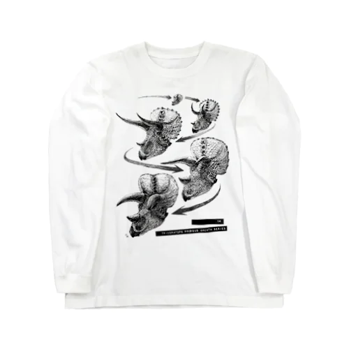 Triceratops prorsus growth series Long Sleeve T-Shirt