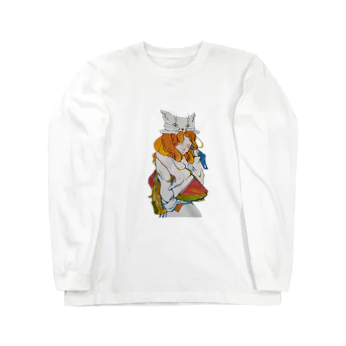 チャリティー【ねこをかぶる·トラベル希望】 Long Sleeve T-Shirt