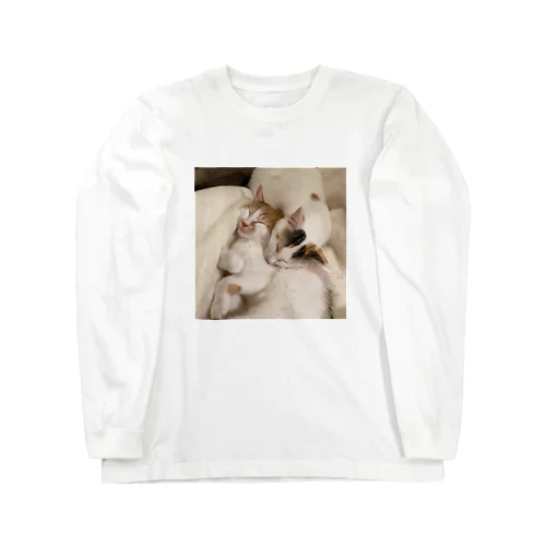 猫たちとねむる Long Sleeve T-Shirt