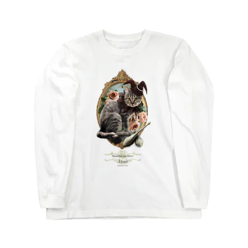 monet/Beautiful cat clown/美猫道化師 ロングスリーブTシャツ