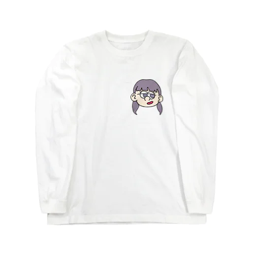 憎たらしい感じの女 ロングスリーブTシャツ