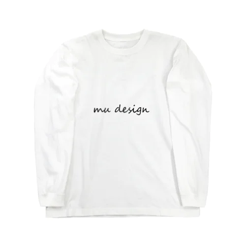 Mu Design　手書きロゴ ロングスリーブTシャツ