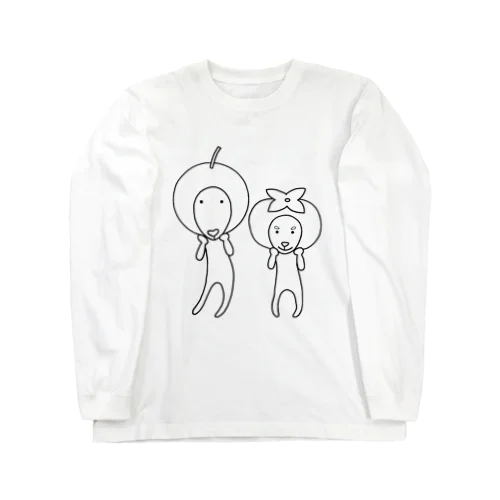 梨ココロと柿千吉 Long Sleeve T-Shirt