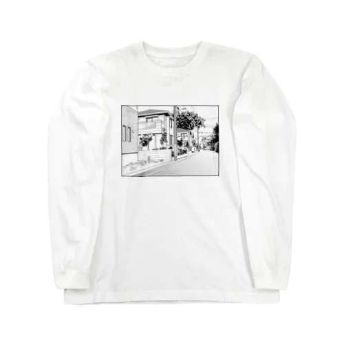 漫画背景風イラスト Long Sleeve T-Shirt