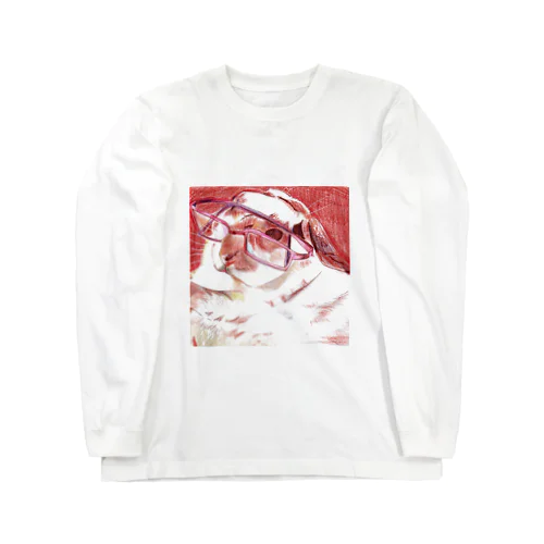 めがねうさぎ長袖Tシャツ Long Sleeve T-Shirt