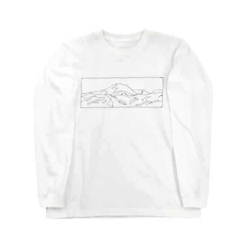 山のスケッチ Long Sleeve T-Shirt