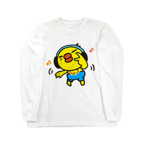 ひよこのピーちゃんヒップホップ Long Sleeve T-Shirt